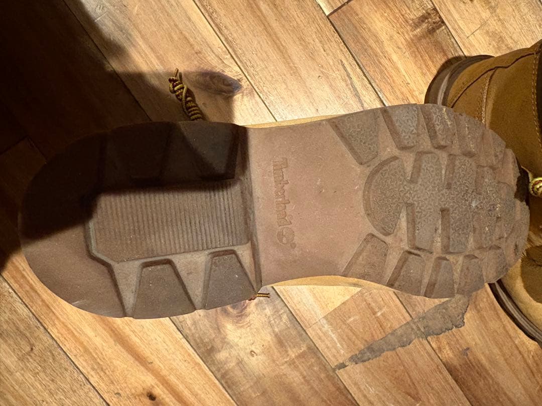 ティンバーランド　ブーツ　革靴　イエロー