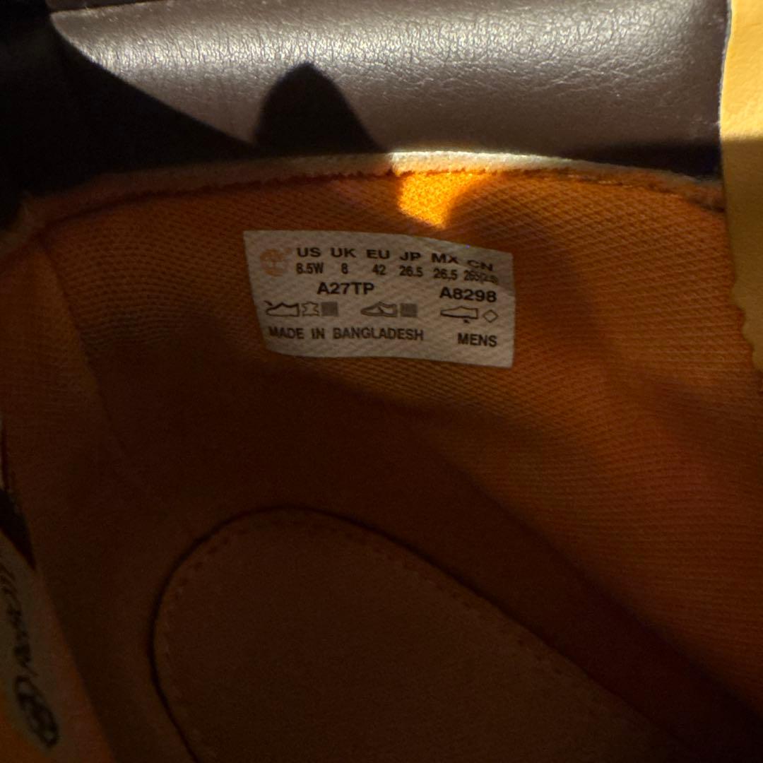 ティンバーランド　ブーツ　革靴　イエロー