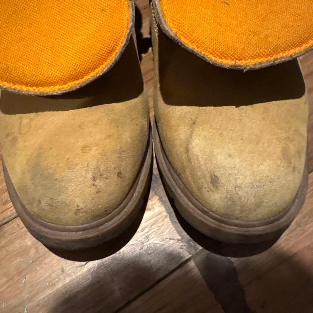 ティンバーランド　ブーツ　革靴　イエロー