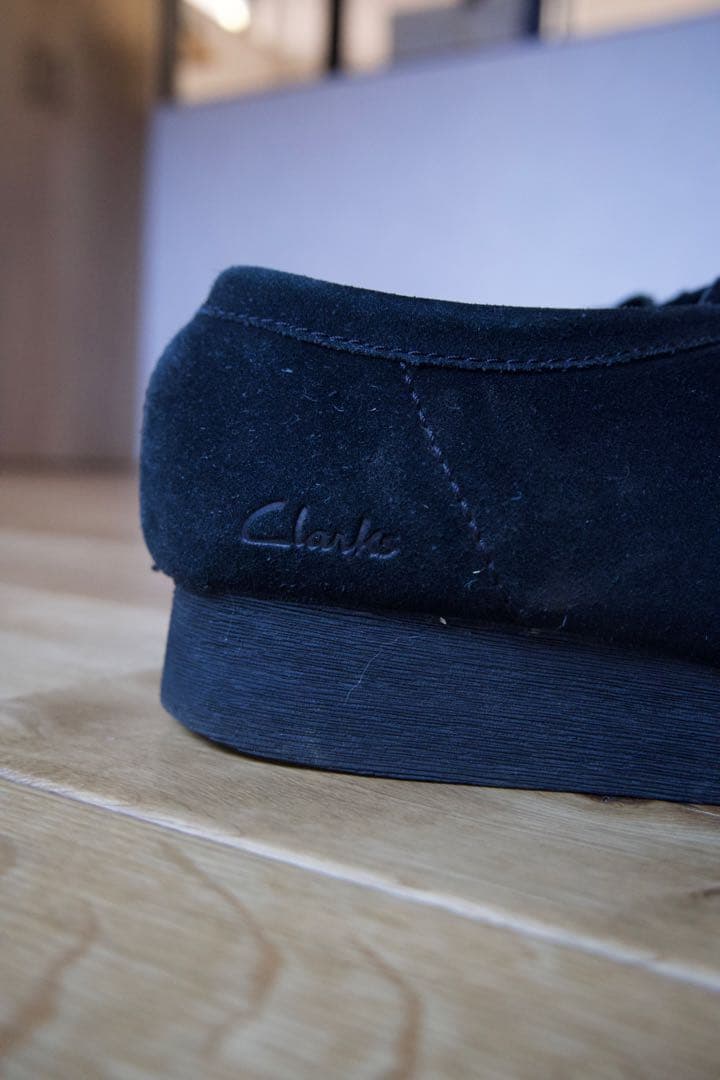 靴 Clarks Wallabee / Black suede