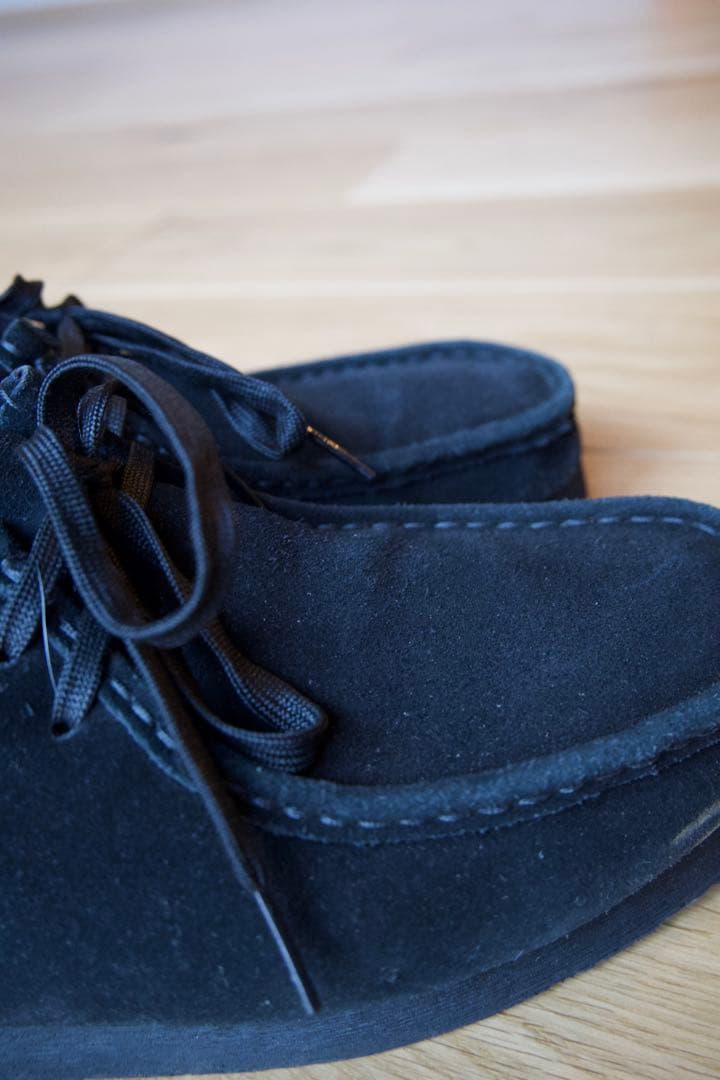 靴 Clarks Wallabee / Black suede