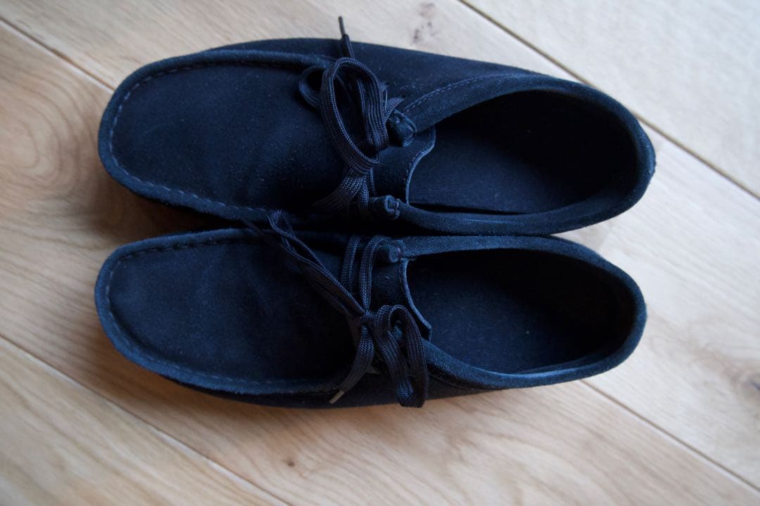 靴 Clarks Wallabee / Black suede