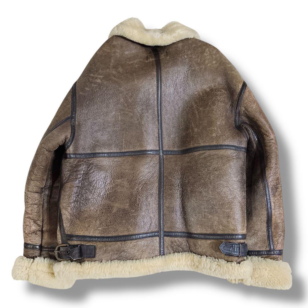 ヴィンテージ B-3 ムートンフライトジャケット B3 レザー USA アメリカ