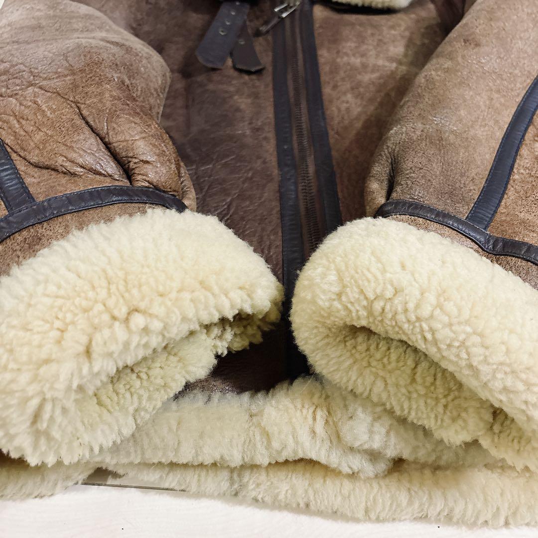 ヴィンテージ B-3 ムートンフライトジャケット B3 レザー USA アメリカ