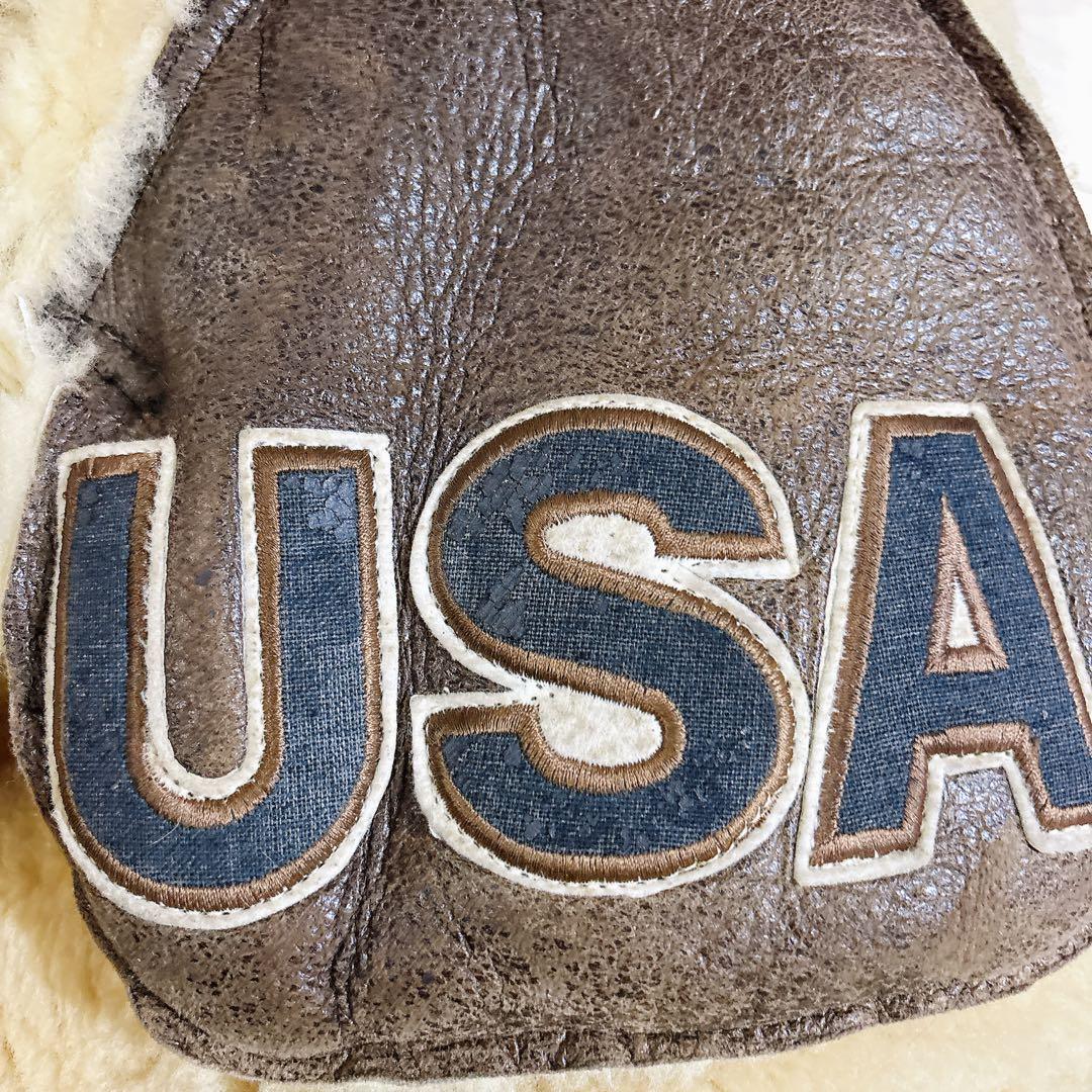 ヴィンテージ B-3 ムートンフライトジャケット B3 レザー USA アメリカ