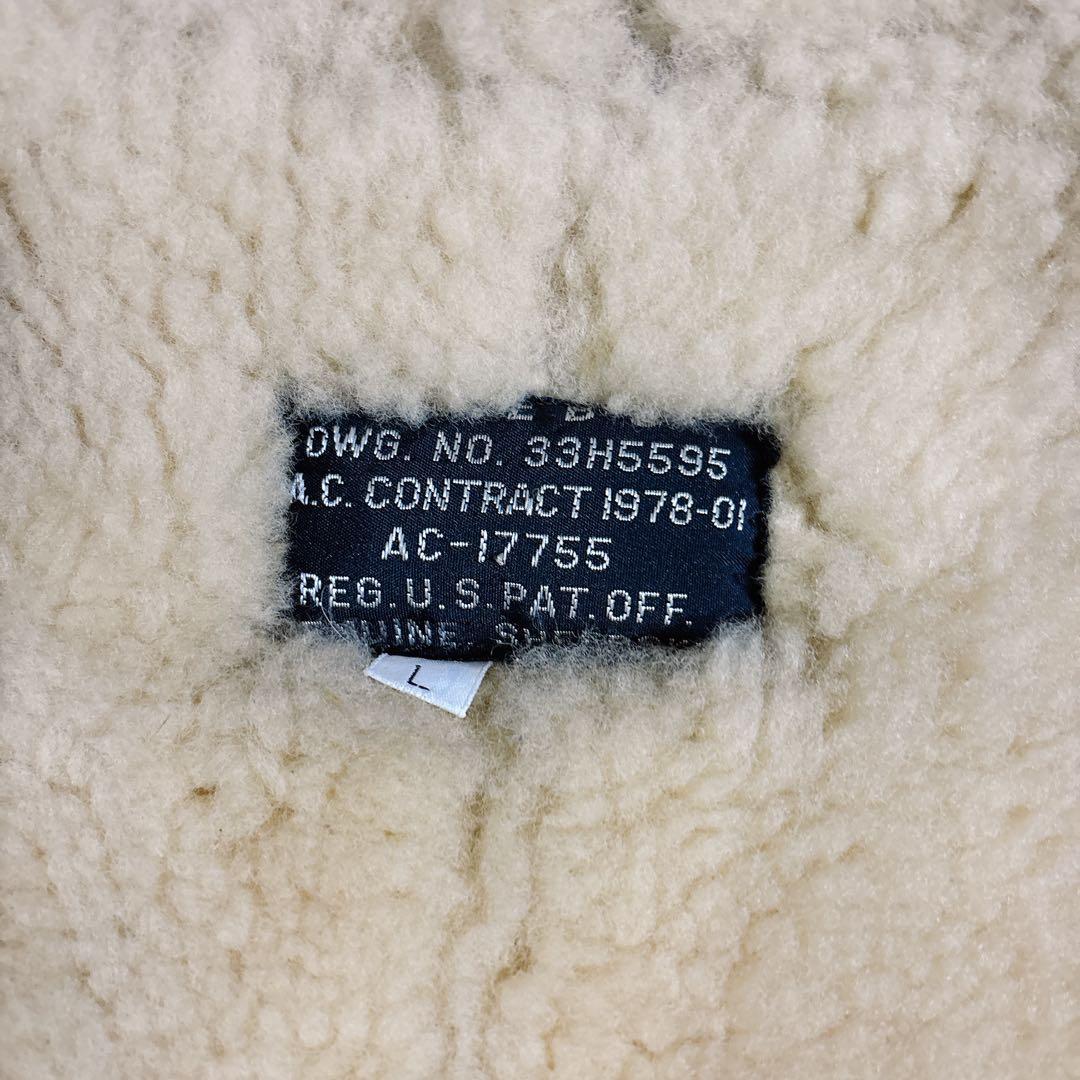 ヴィンテージ B-3 ムートンフライトジャケット B3 レザー USA アメリカ