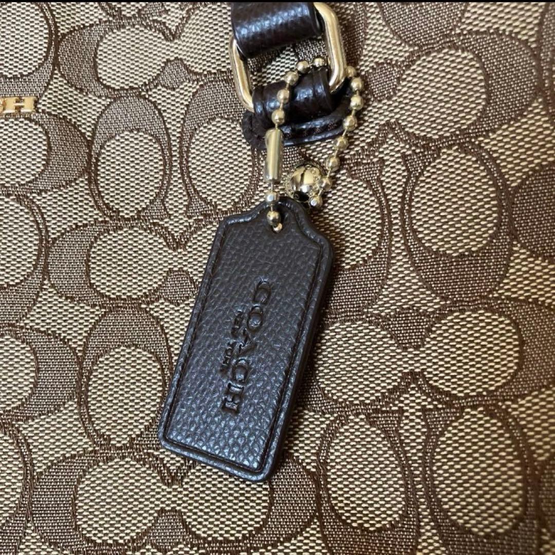 美品　COACH シグネチャー柄　キャンバストートバッグ ショルダーバッグ