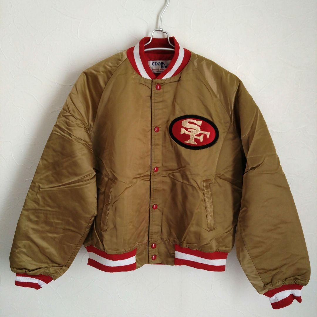 【希少】Chalk Lineチョークライン 49ers 刺繍 スタジャン