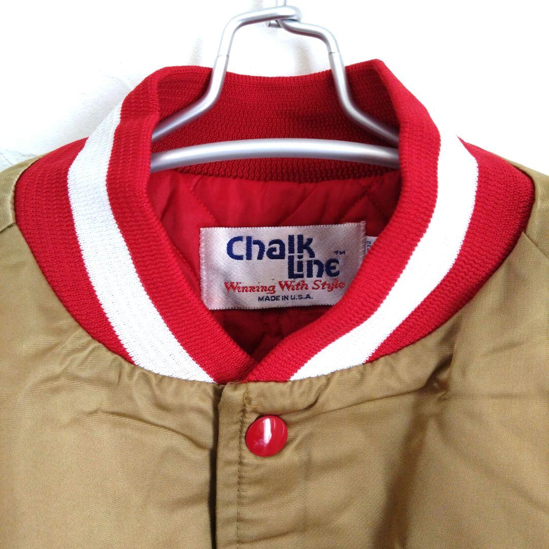 【希少】Chalk Lineチョークライン 49ers 刺繍 スタジャン