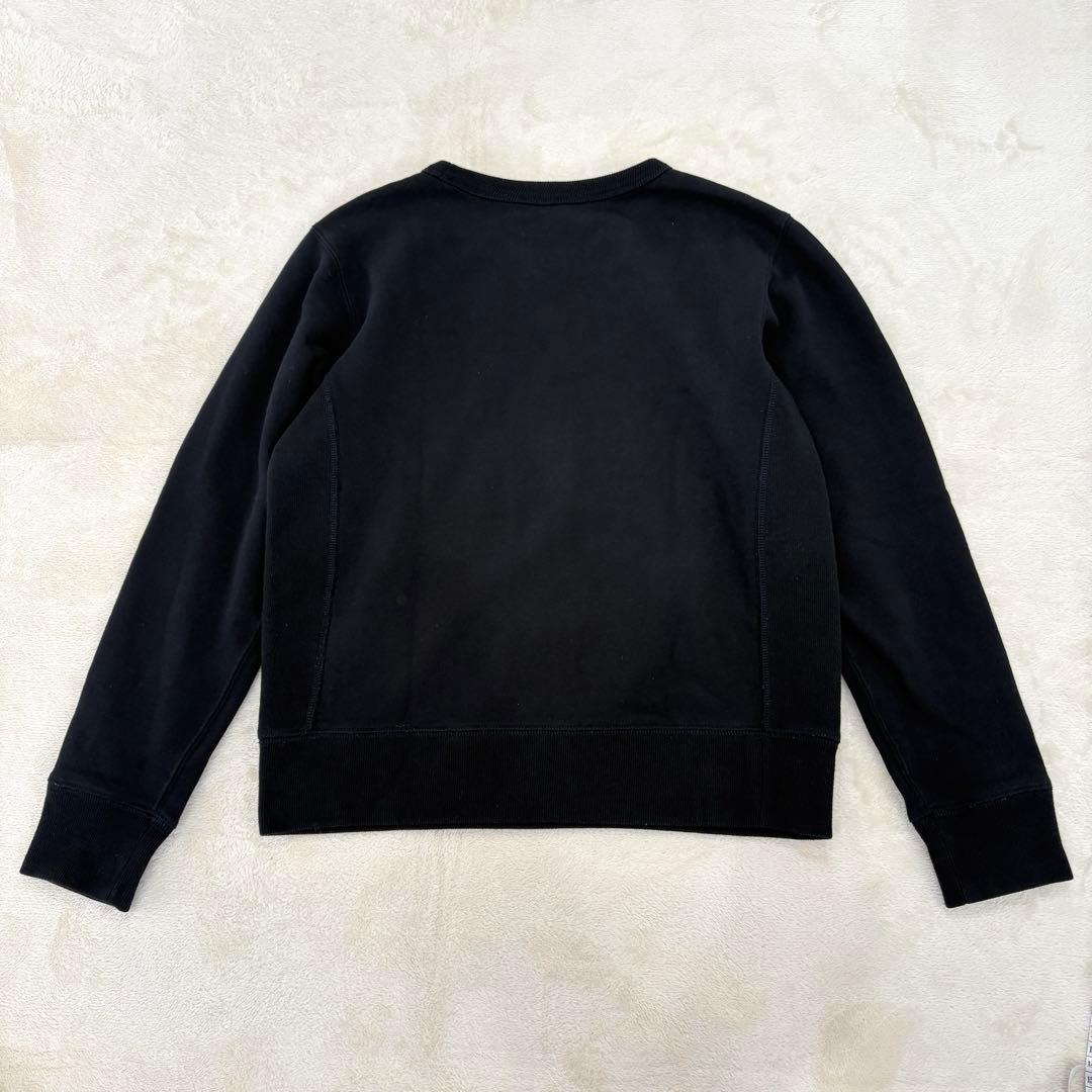 美品✳︎ポロラルフローレンサイドリブスウェットトレーナー黒ホワイトポニーS正規品