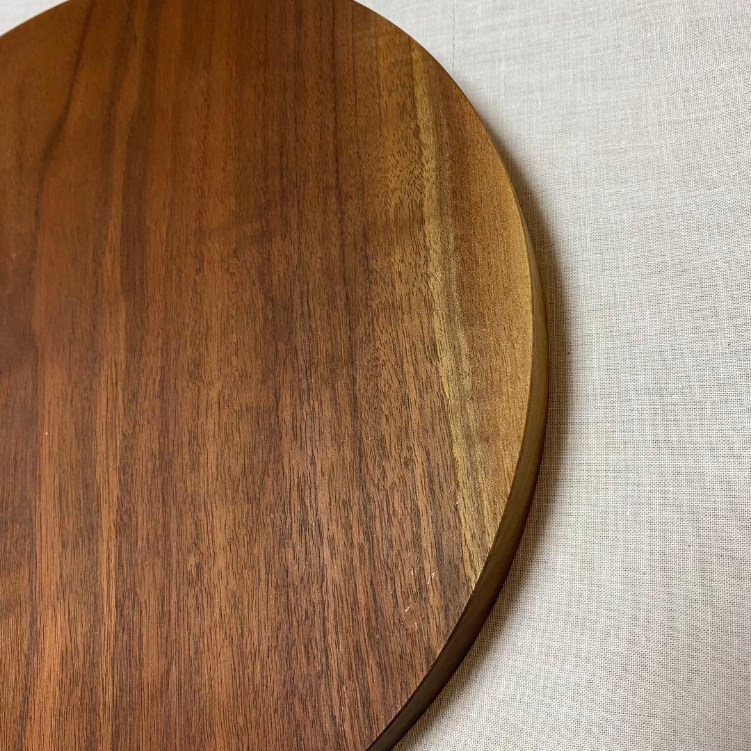 【堀 宏治 】丸盆 ブラックウォルナット　28cm