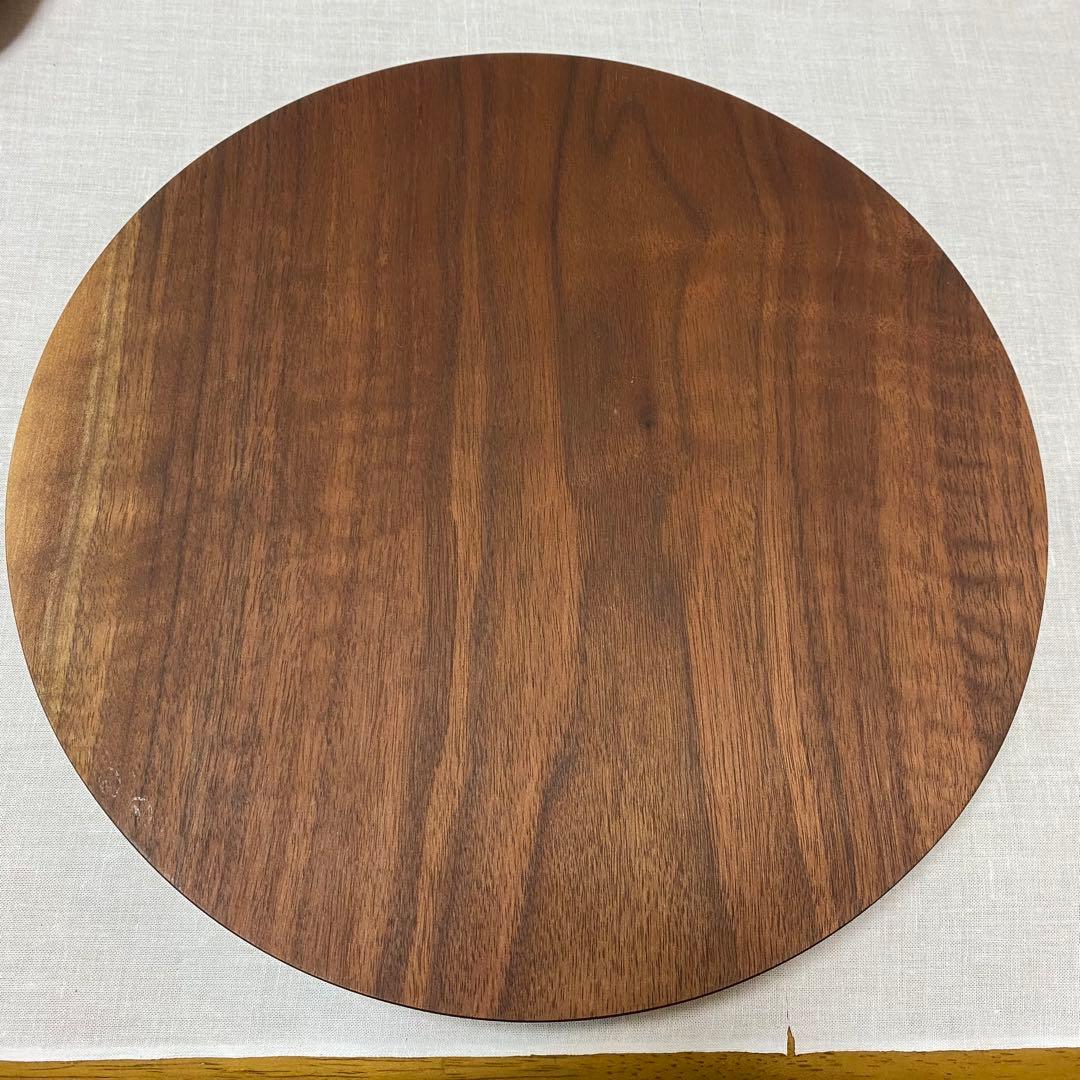 【堀 宏治 】丸盆 ブラックウォルナット　28cm