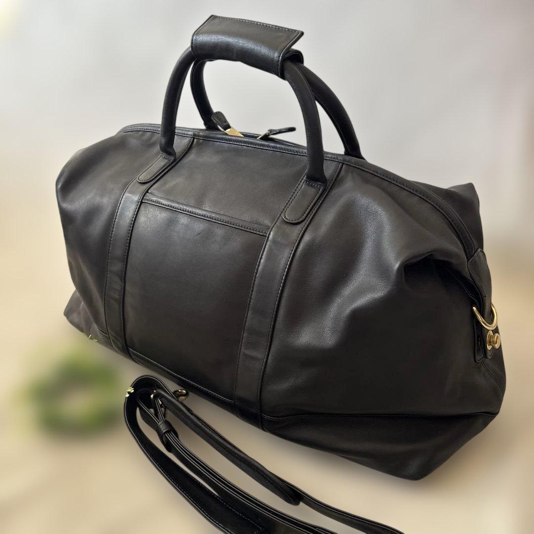 美品 COACH オールドコーチ 大容量ボストンバッグ ブラック　付属品付