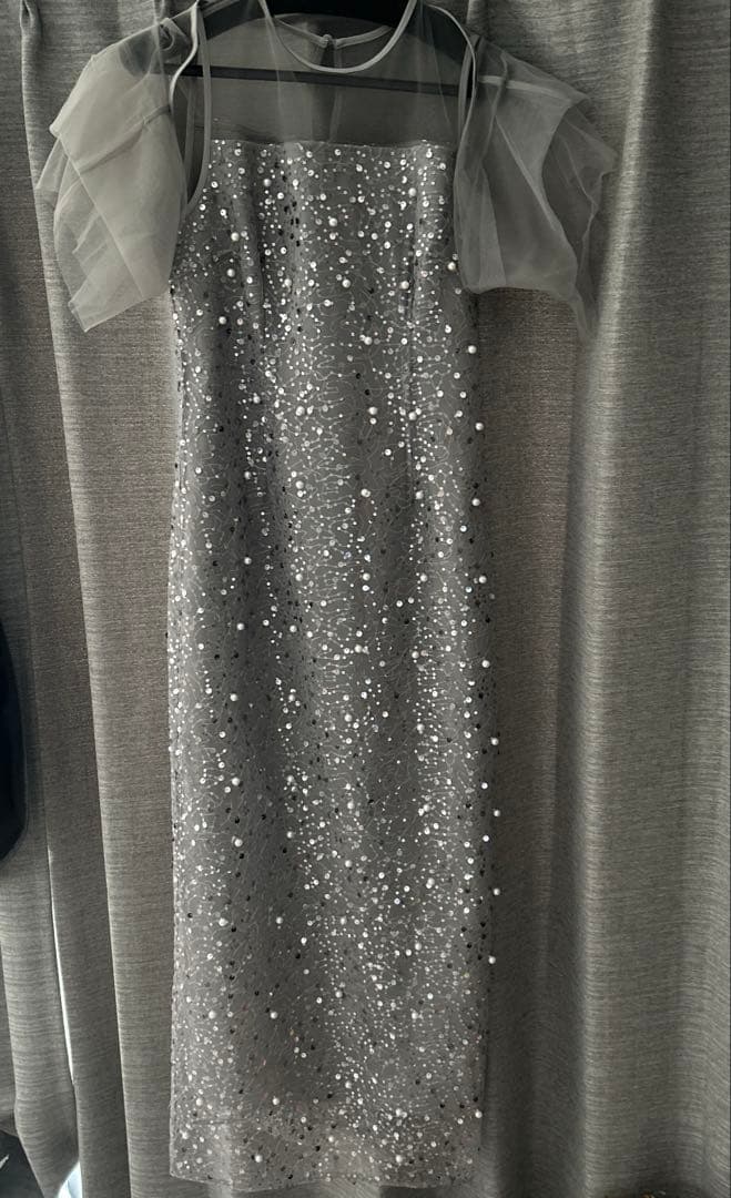 お値下げ中　leja ドレス　パール　スパンコール　結婚式　二次会