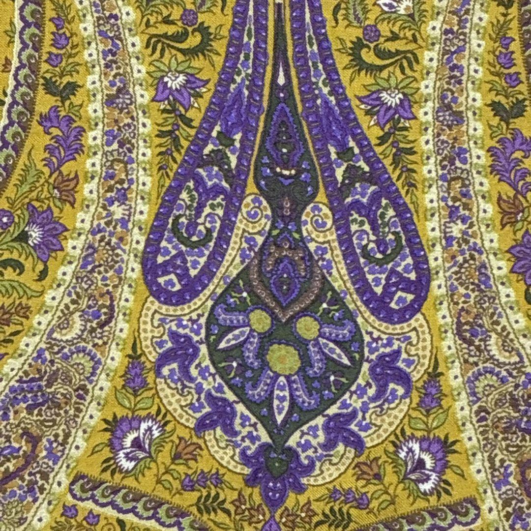 美品✨ETRO エトロ シルク混 イタリア製 大判ストール スカーフ ペイズリー