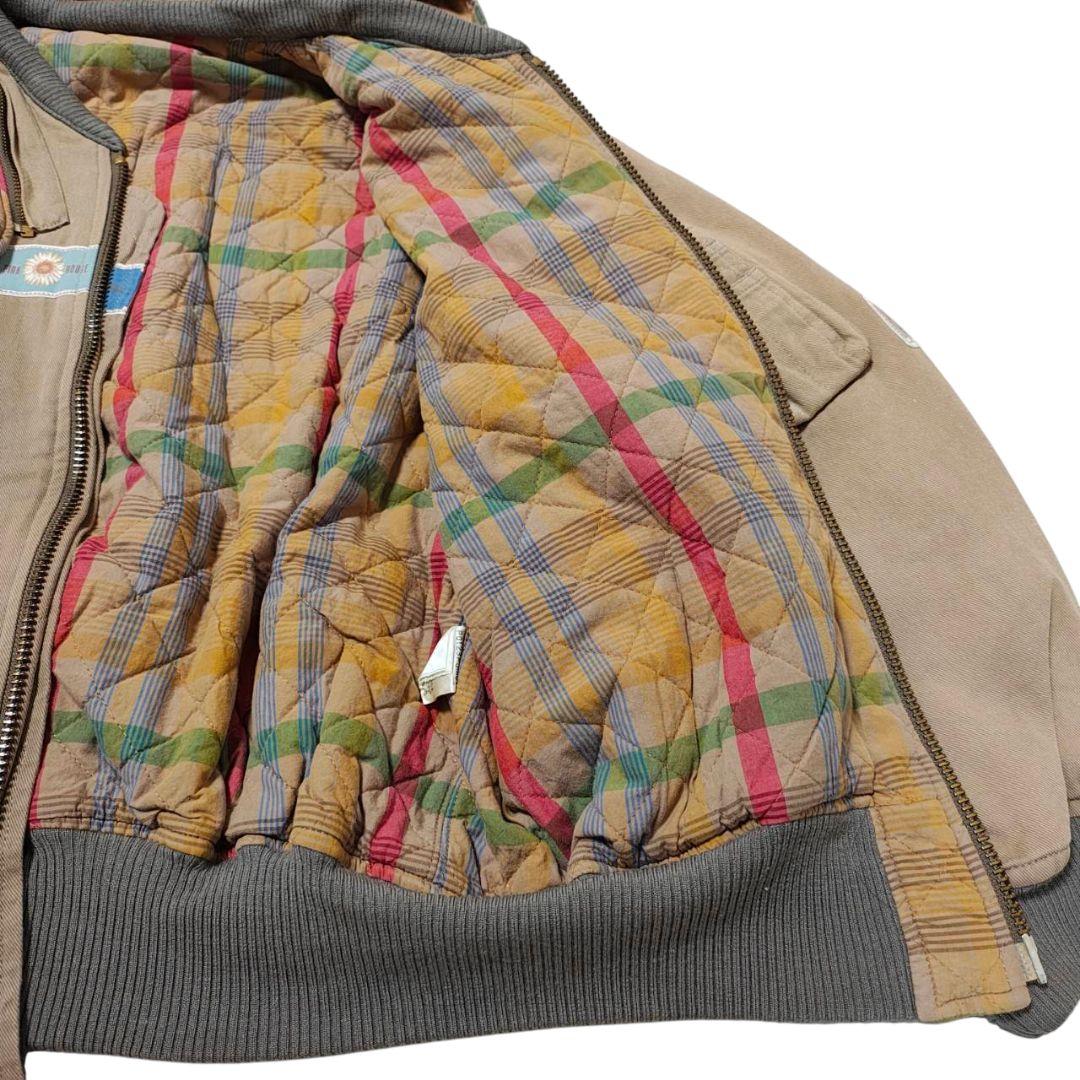 【希少】PINK HOUSE ワッペン 中綿ブルゾン くま テディベア ベージュ