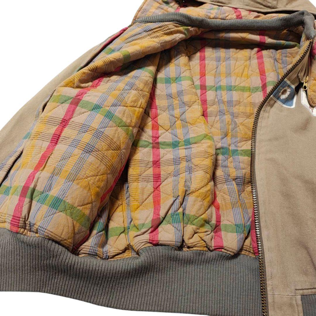 【希少】PINK HOUSE ワッペン 中綿ブルゾン くま テディベア ベージュ