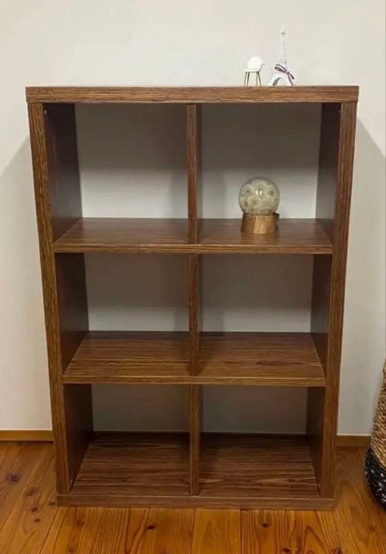 ダークブラウン　シェルフ 6段　関家具　送料込