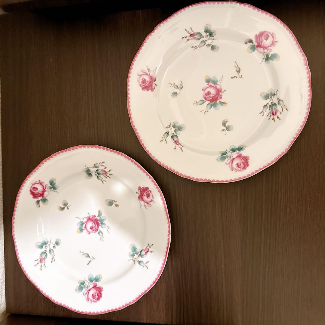 【6枚セット】リチャードジノリ アンティックローズ プレート　平皿