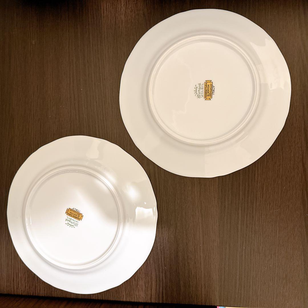 【6枚セット】リチャードジノリ アンティックローズ プレート　平皿