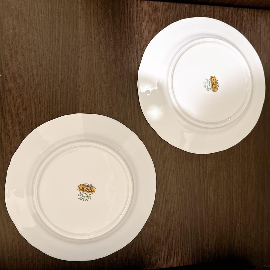 【6枚セット】リチャードジノリ アンティックローズ プレート　平皿