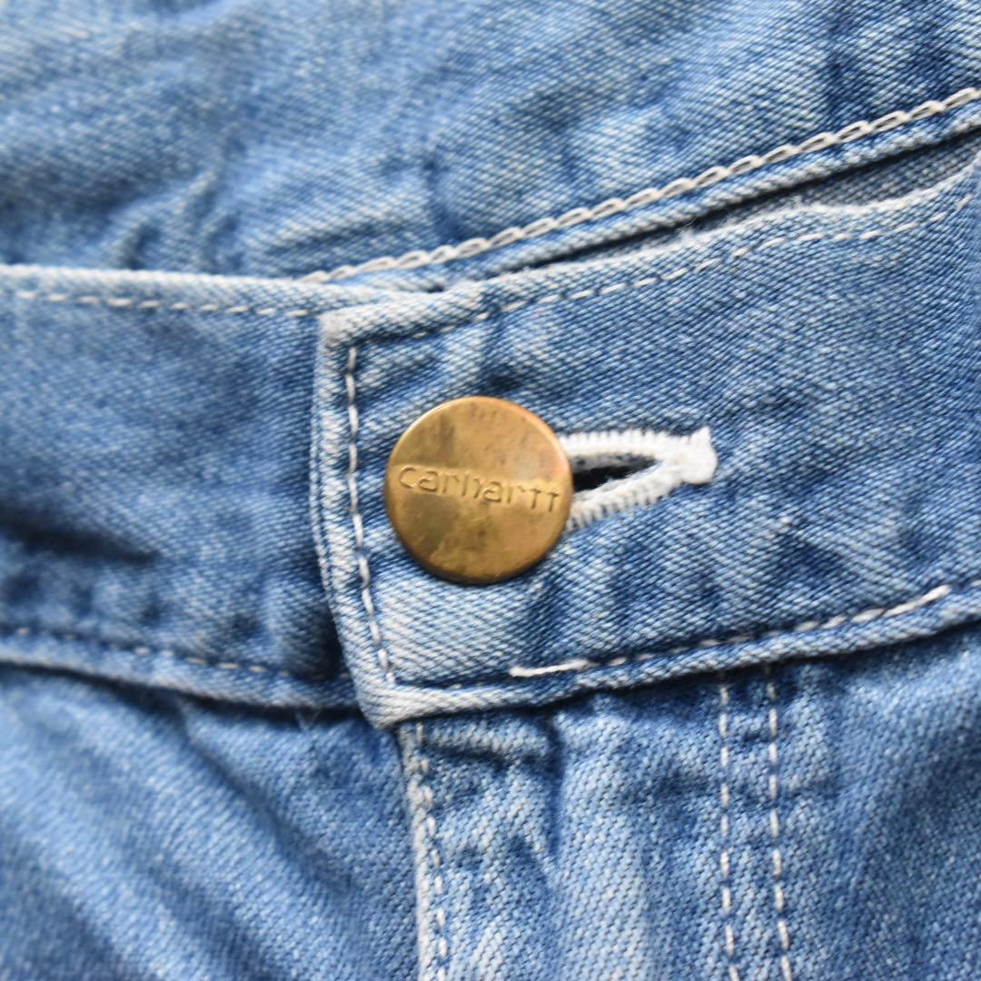 90s Carharttペインターパンツ インディゴ ライトオンス W33デニム