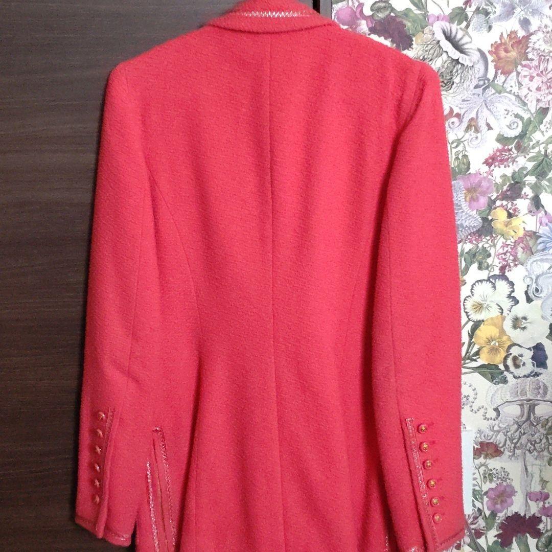 CHANEL　ヴィンテージツイードジャケット　ピンクコート　36