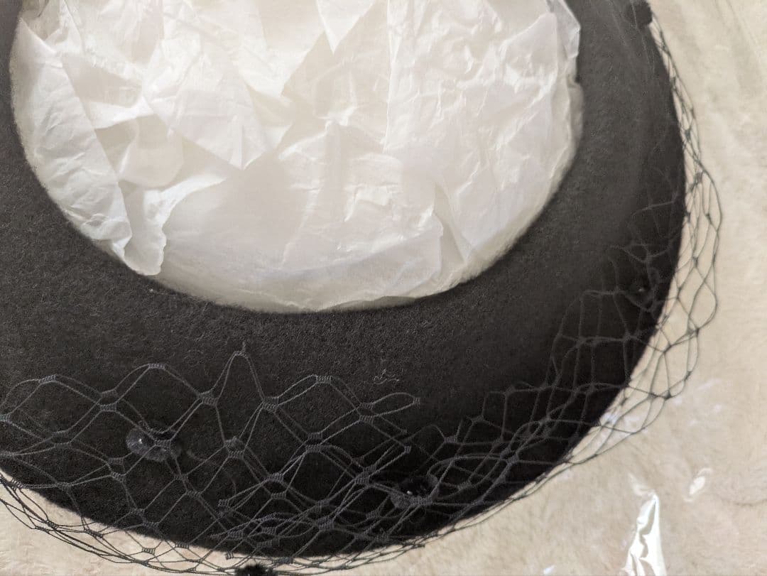 新品未使用　misa hardaのヴェールベレー帽