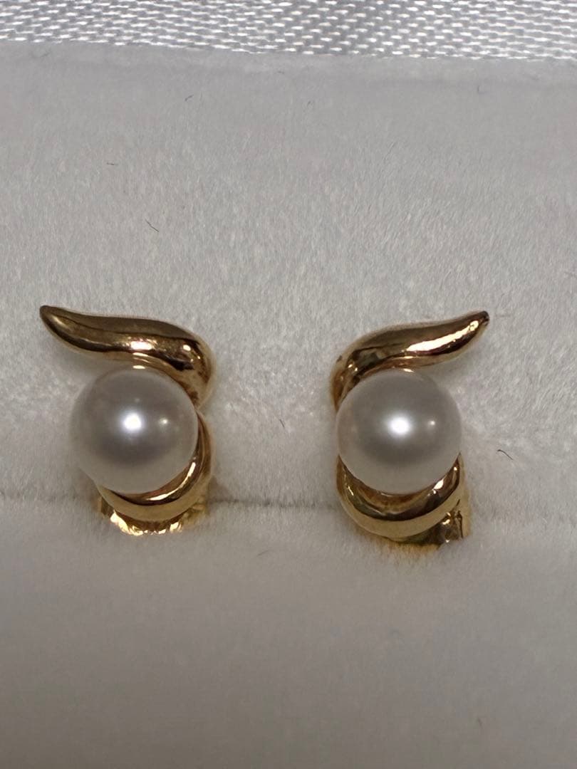k18パールピアス18k 750 18金