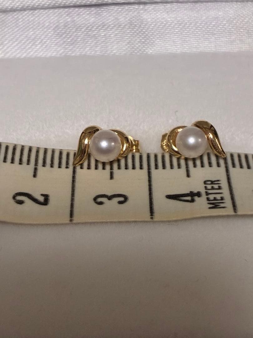 k18パールピアス18k 750 18金