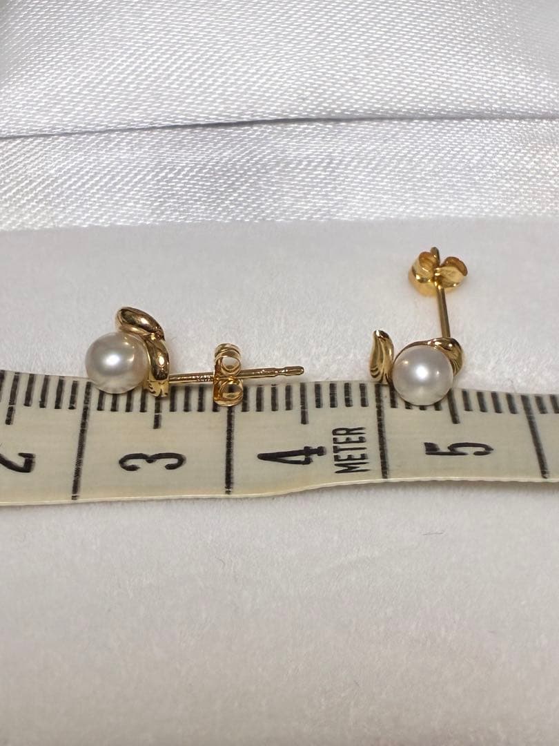 k18パールピアス18k 750 18金