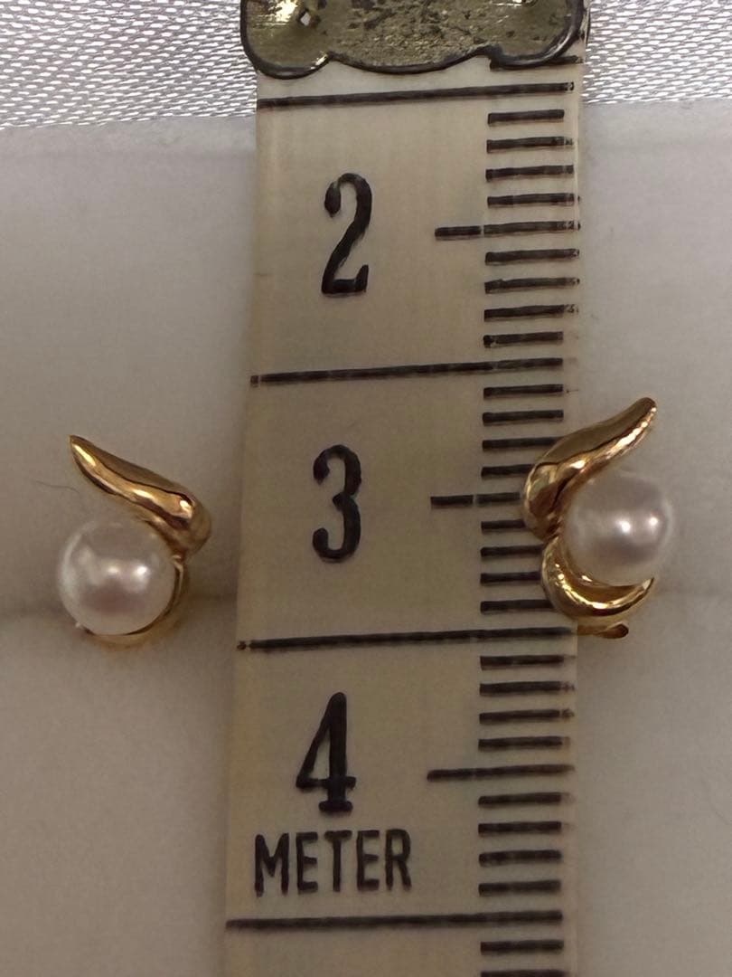 k18パールピアス18k 750 18金