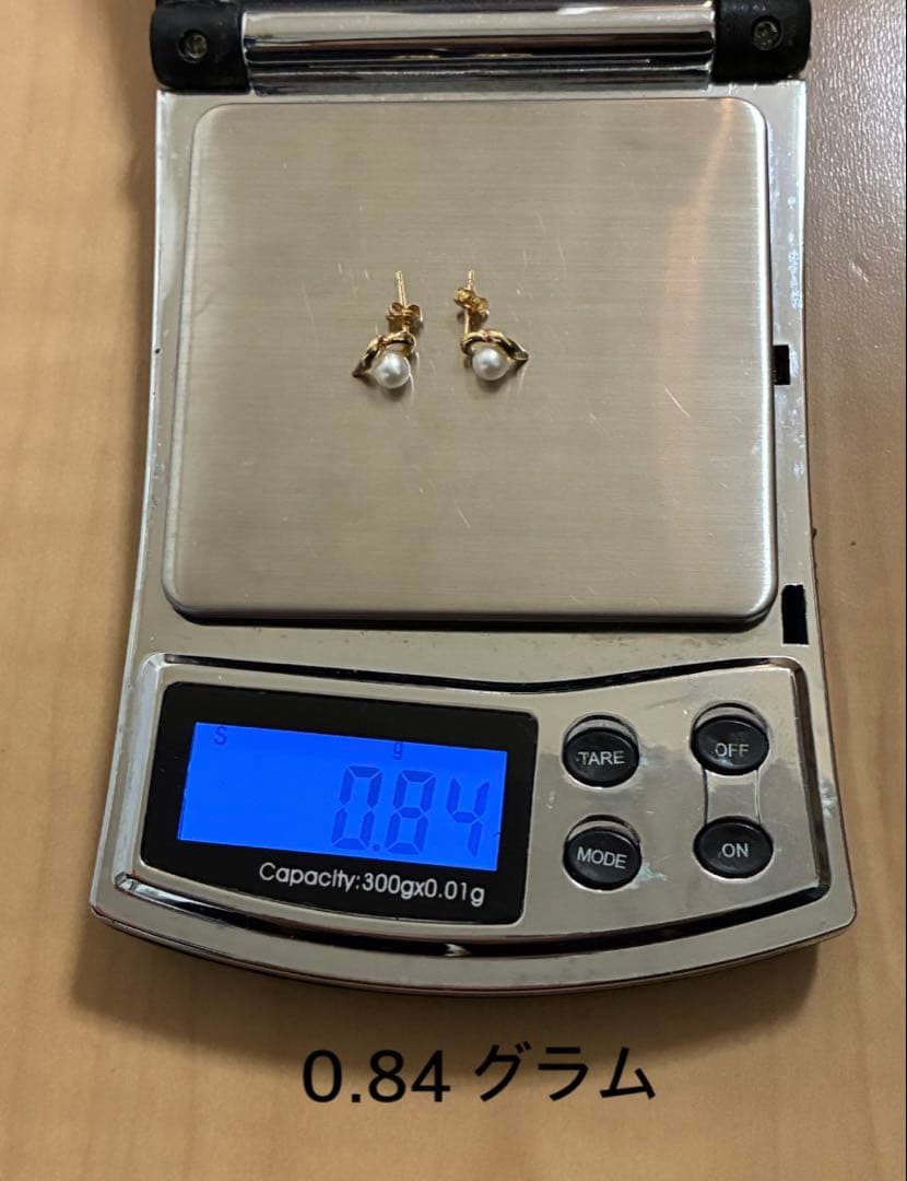 k18パールピアス18k 750 18金