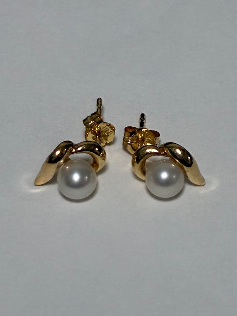 k18パールピアス18k 750 18金