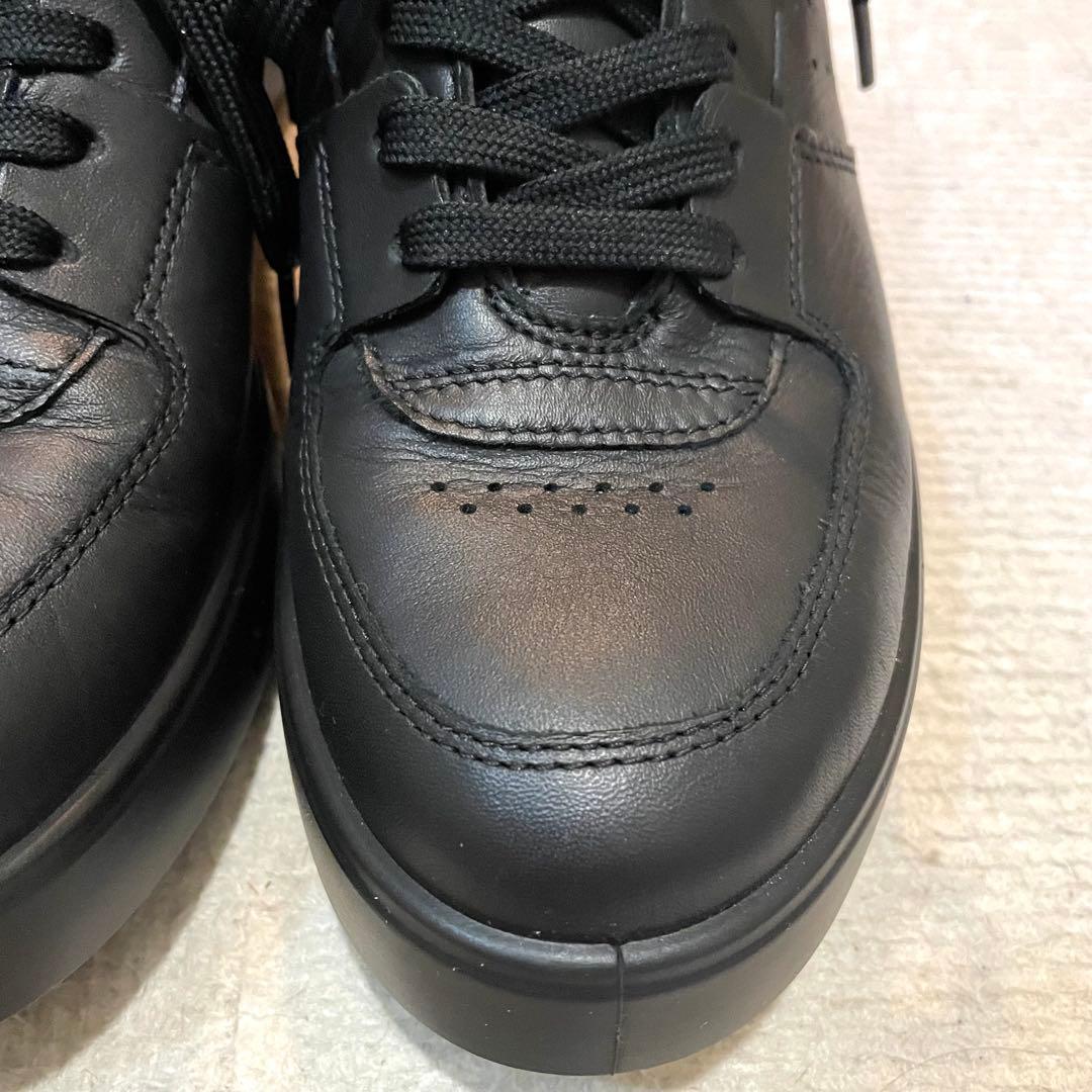 美品♪ecco エコー スニーカー 黒STREET720 24.0 ゴアテックス
