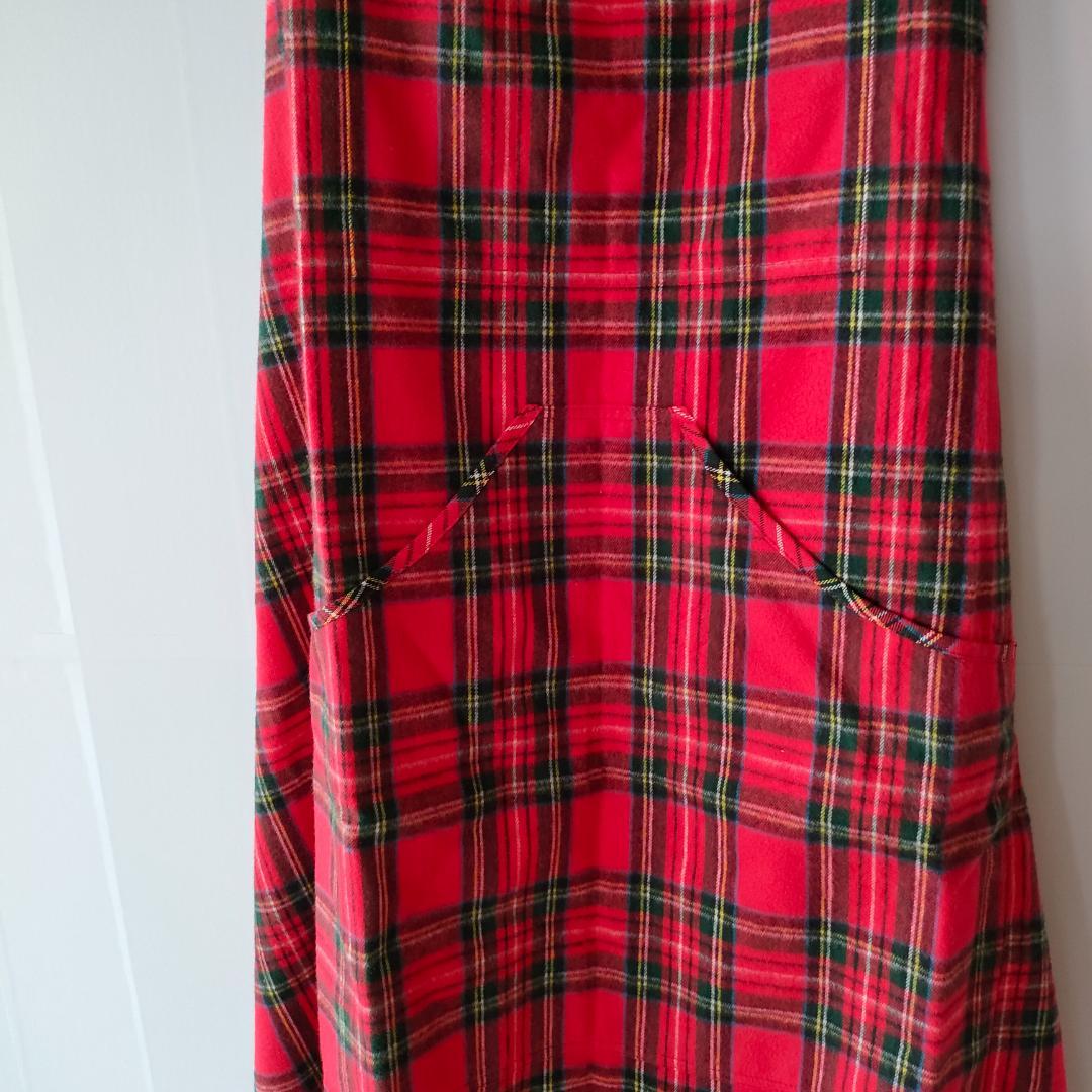 オールドマンズテーラー R&D.M.Co エプロン タータンチェック　赤