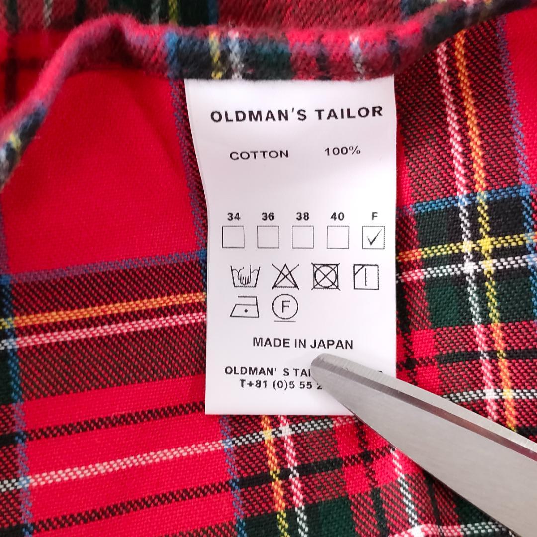 オールドマンズテーラー R&D.M.Co エプロン タータンチェック　赤