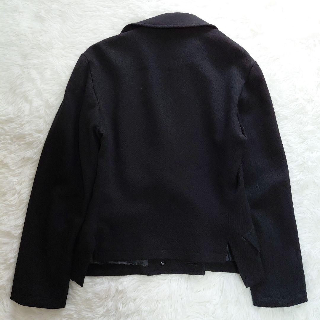 極美品✨リミフゥ　ジャケット　ダブル　ビックカラー　黒　オーバーサイズ