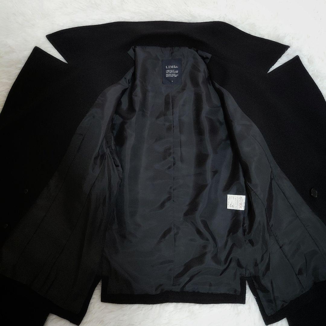 極美品✨リミフゥ　ジャケット　ダブル　ビックカラー　黒　オーバーサイズ