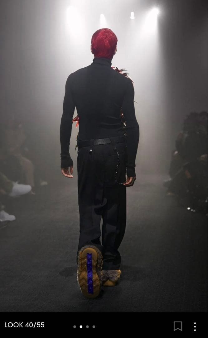 Burberry 黒スラックス ダニエル・リー