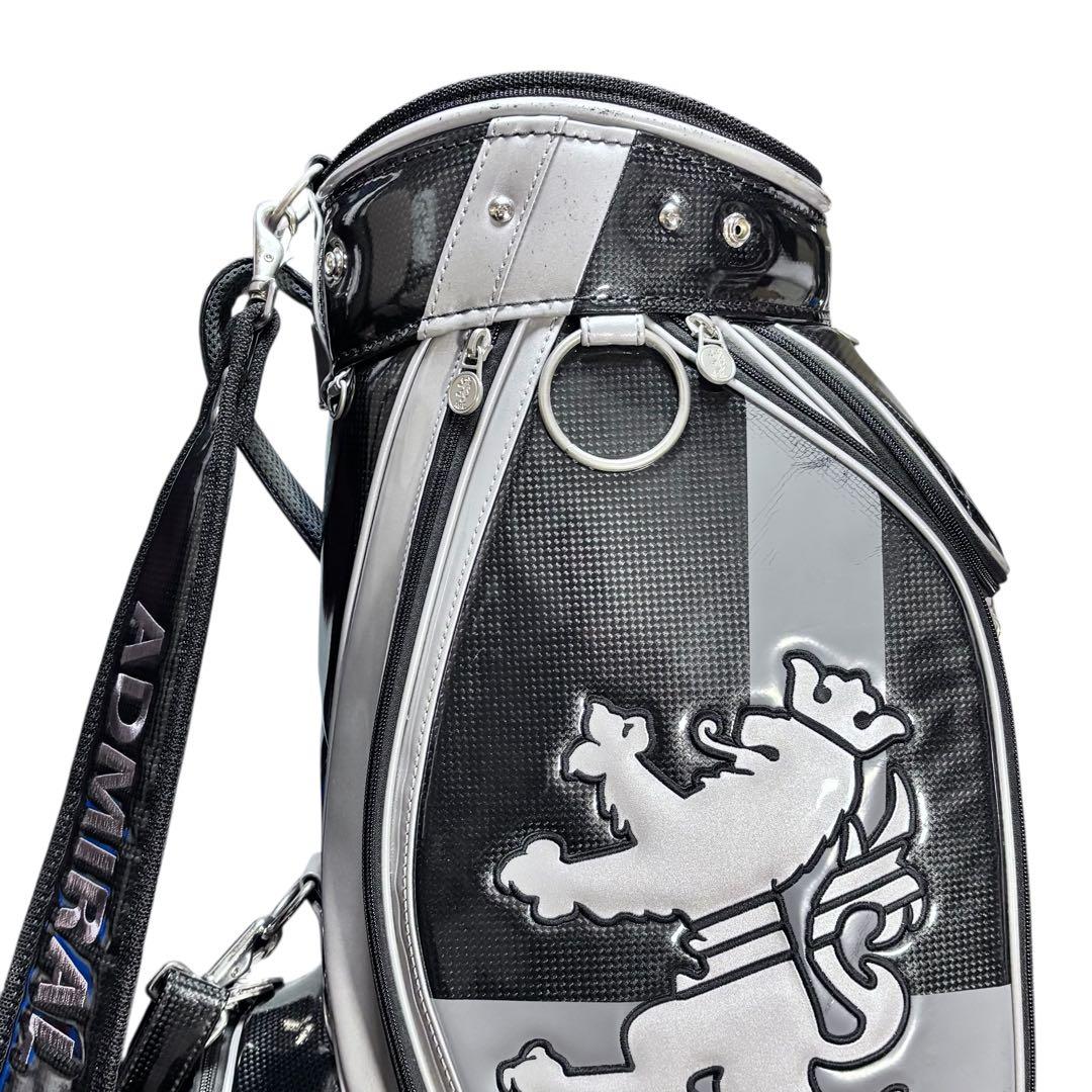 Admiral アドミラル キャディバッグ 9.5型 ブラック×シルバー