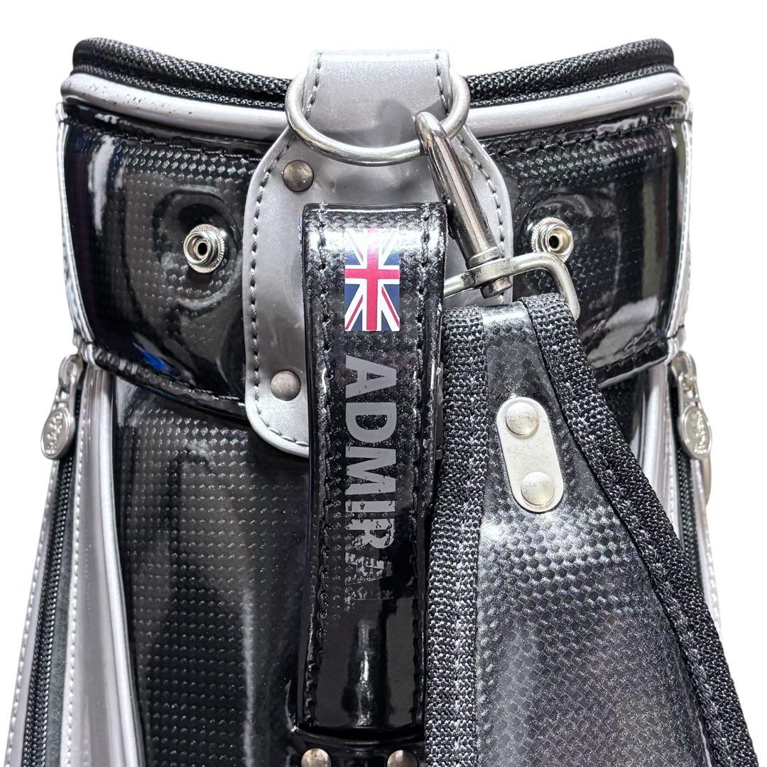 Admiral アドミラル キャディバッグ 9.5型 ブラック×シルバー