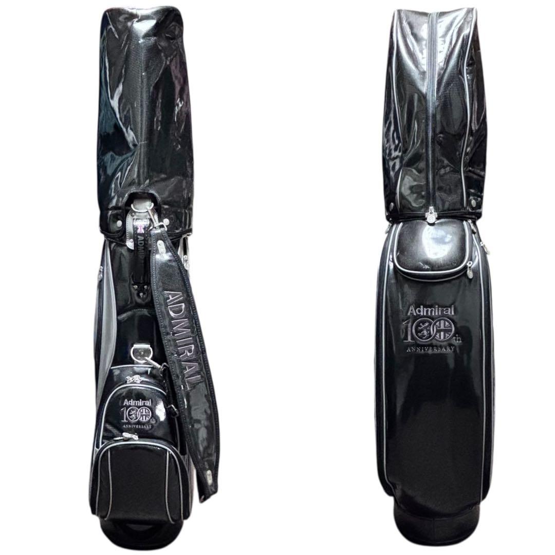 Admiral アドミラル キャディバッグ 9.5型 ブラック×シルバー