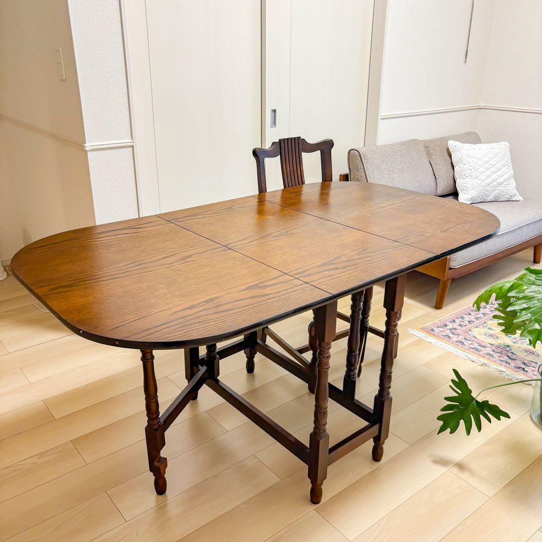 ミッドセンチュリー イギリス製　ゲートレッグテーブル