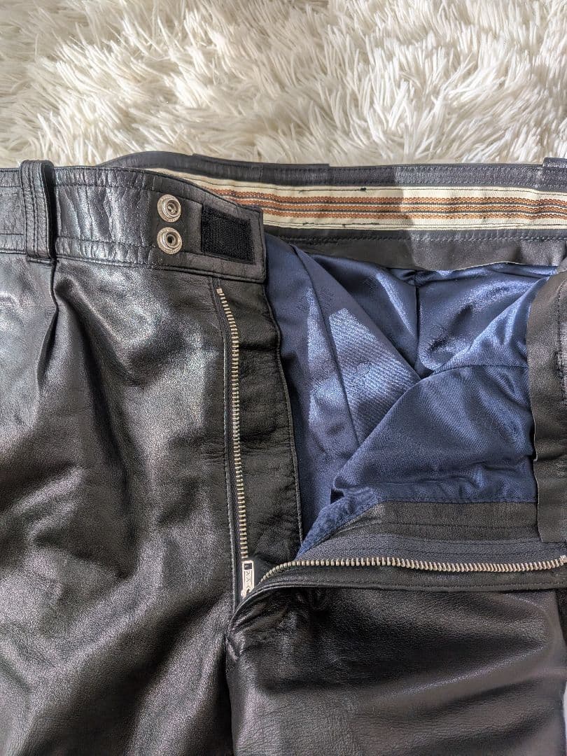 KOMINE excellence バイク レザー パンツ LL ブラック