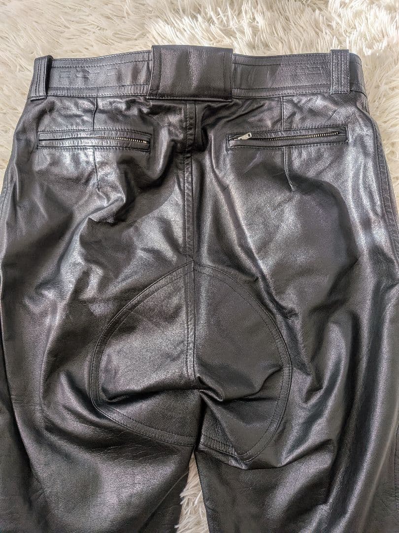 KOMINE excellence バイク レザー パンツ LL ブラック