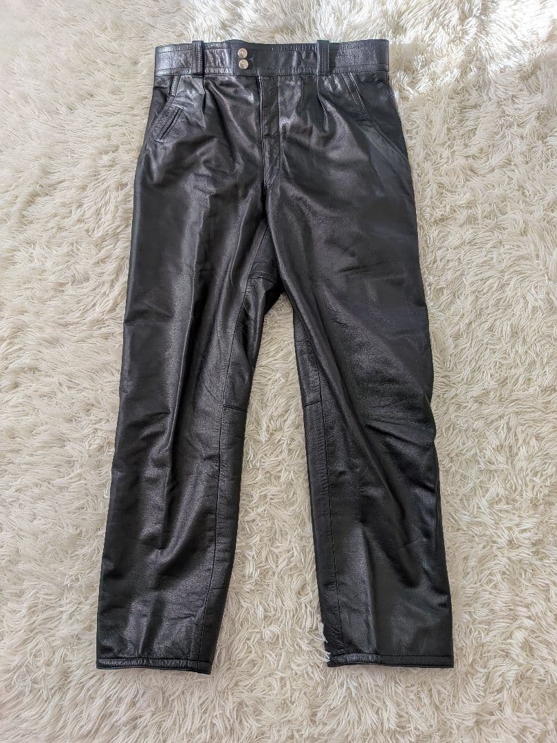 KOMINE excellence バイク レザー パンツ LL ブラック