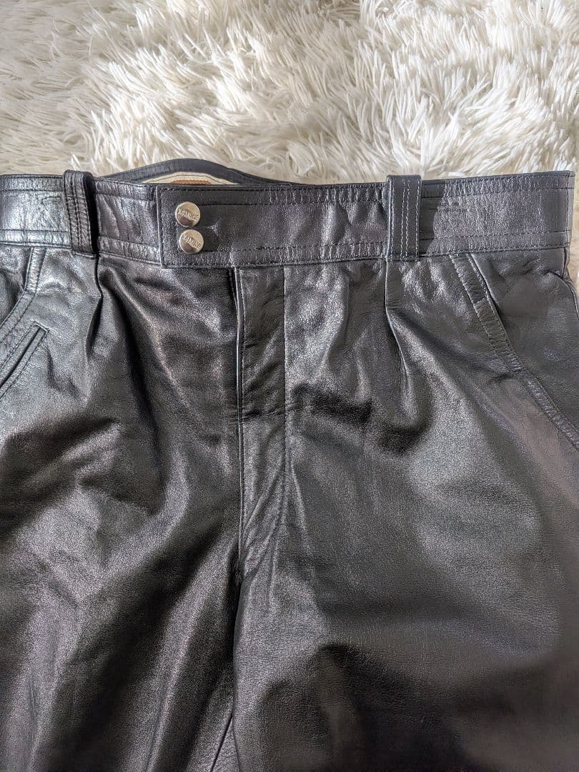 KOMINE excellence バイク レザー パンツ LL ブラック