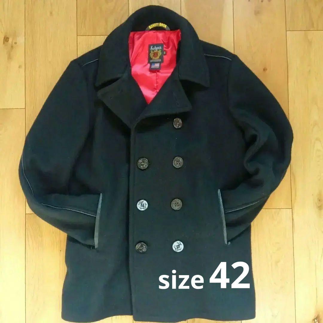 【希少✰早い者勝ち】★Schott★ メルトン ピーコート USA製 42サイズ