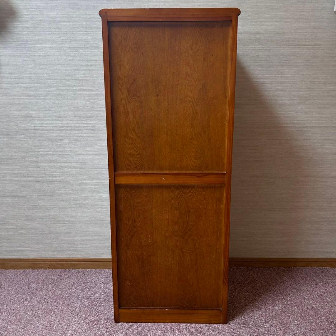 希少　カントリー調　カントリー家具　木製　ダストボックス　ゴミ箱　2段　4分割